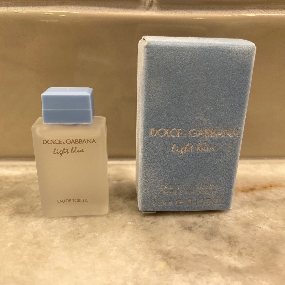 NIB Dolce & Gabbana Light Blue Deluxe Mini EDT 4.5 ml / .15 oz